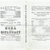 Love Theatre Programmes, Theatre Programmes, Theatre Memorabilia,1878, Family Ties Dora and Diplunacy