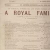 1889, A Royal Family, Love Theatre Programmes, Theatre Programmes