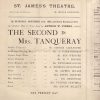 1893,The Second Mrs Tanqueray, Theatre Programme