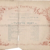 Theatre programme, Love theatre programmes, 1894, Twelfth Night