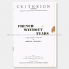 Theatre, Theatre Programmes,1936 , Criterion French without Tears