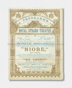 1892 - Royal Strand Theatre - Niobe