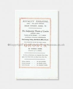 1891 Royalty Theatre, Ghosts