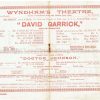 1899 Wyndham's Theatre David Garrick