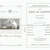 1947 LOVE IN ALBANIA St James's Theatre