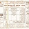 1898 BELLE OF NEW YORK Shaftesbury Theatre