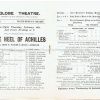 1902 THE HEEL OF ACHILLES Globe Theatre