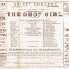 1895 THE SHOP GIRL Gaiety Theatre