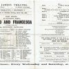 1902 PAOLO AND FRANCESCA St. James's Theatre