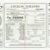 1926 LYCEUM THEATRE The Padre
