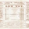 1900 SAN TOY Daly's Theatre