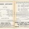 1953 MURDER MISTAKEN Golder's Green Hippodrome