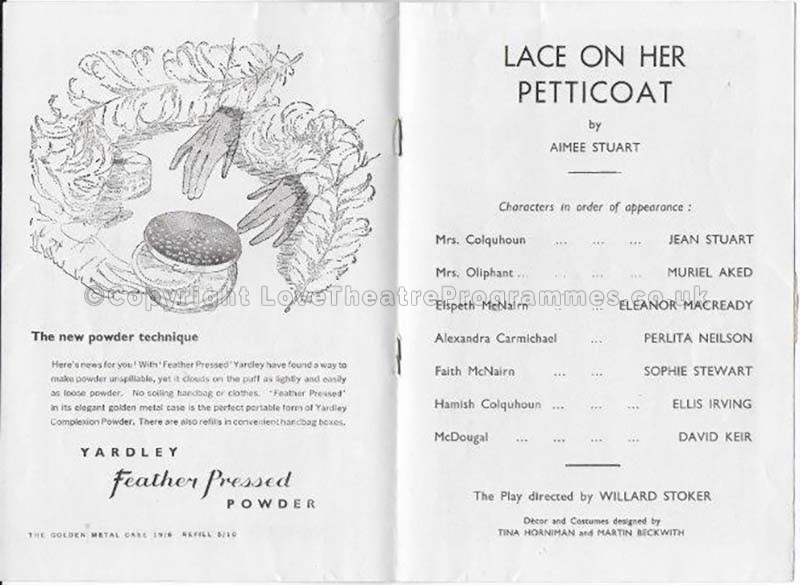 1950 LACE ON HER PETTICOAT Ambassadors Theatre