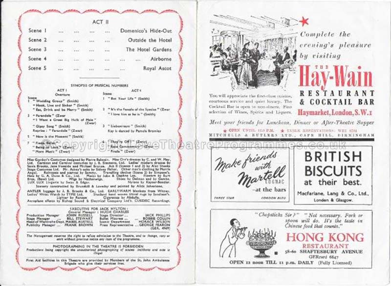 1952 BET YOUR LIFE London Hippodrome