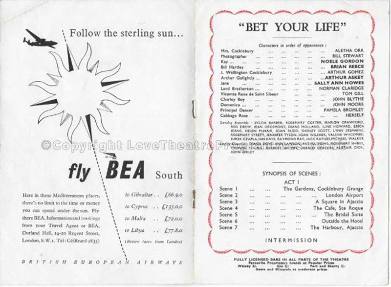 1952 BET YOUR LIFE London Hippodrome