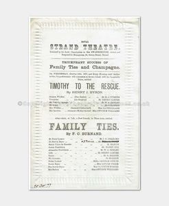 1877 Royal Strand Theatre - Family Ties