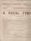 1889, A Royal Family, Love Theatre Programmes, Theatre Programmes