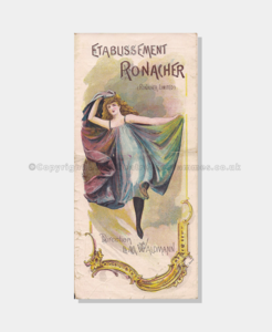 Theatre Programmes, Love Theatre Programmes, 1895, Etablissement, Ronacher