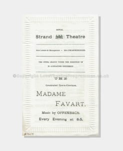 1879 - Royal Strand - Madame Favart