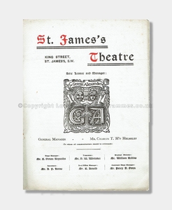 1910 - St. James's Theatre - Eccentric Lord Comberdene