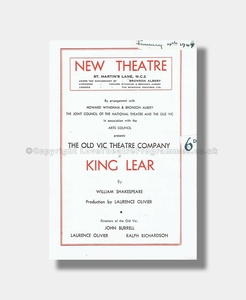1947 KING LEAR New Theatre