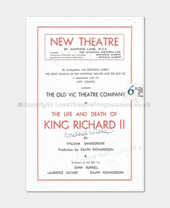 1947 New Theatre King Richard II