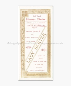 1891 Royal Princess's Theatre, Lily Langtree