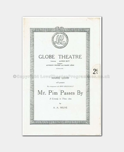 1922 Globe Theatre, Mr Pim Passes By