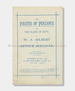 1944 Pirates of Penzance Lyrics