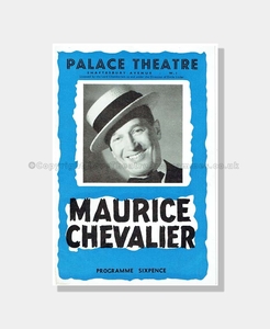 1955 MAURICE CHEVALIER Palace Theatre
