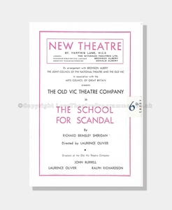 1949 SCHOOL FOR SCANDAL New Theatre