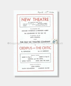 1946 OEDIPUS and THE CRITIC New Theatre