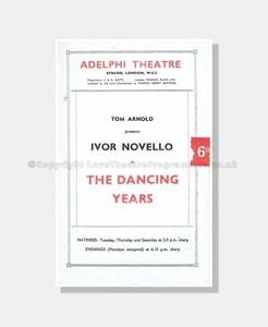 1943 THE DANCING YEARS Adelphi Theatre