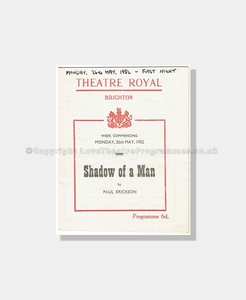 1952 SHADOW OF A MAN Theatre Royal Brighton