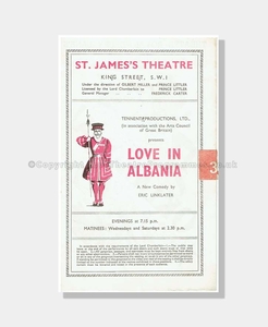 1947 LOVE IN ALBANIA St James's Theatre