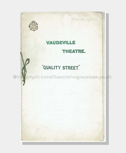 1902 QUALITY STREET Vaudeville Theatre
