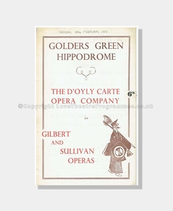 1950 D'OYLY CARTE PATIENCE Golder's Green Hippodrome