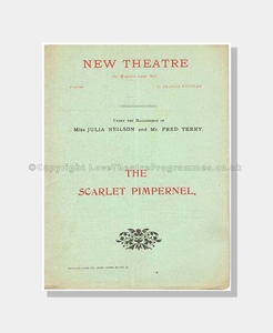 1905 THE SCARLET PIMPERNEL NEW THEATRE Julia Neilson