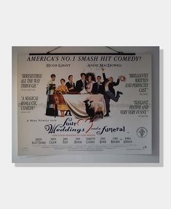 1994 FOUR WEDDINGS and a FUNERAL FILM POSTER