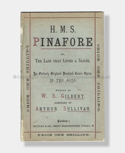 1876 HMS PINAFORE First Edition D'Oyly Carte