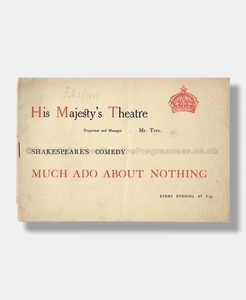 1905 MUCH ADO ABOUT NOTHING His Majesty's Theatre