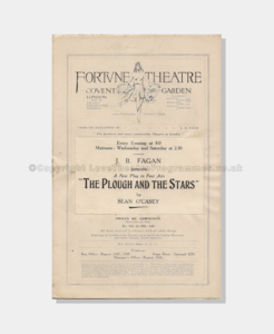 The Plough & The Stars , theatre programmes